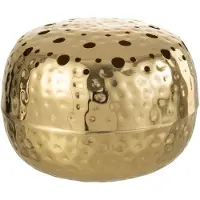 J-Line Vase boule avec trous metal or large