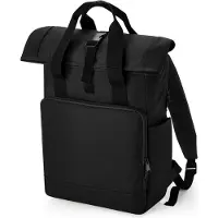 Bagbase Sac à dos pour ordinateur portable Recycled Twin Handle Roll-Top Backpack
