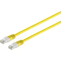 S-Conn Câble patch cat 6 S/FTP PIMF sans halogène jaune 1m