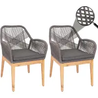 MCW Chaise de jardin -H56b (lot de 2)