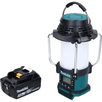Makita DMR055T1 Radio avec lanterne sans fil 18V FM 360° + 1x Batterie 5,0Ah - sans chargeur