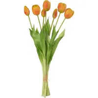 J-Line Bouquet tulipes 7pieces pu orange large
