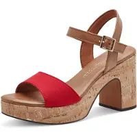 Marco Tozzi Sandales marron / rouge