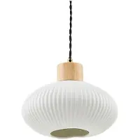 LINDBY Suspension , Paulie, dimmable, Blanc, Salon / séjour, Céramique, Moderne