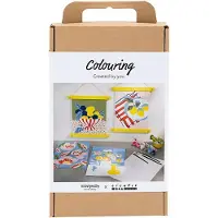 Creativ Company Ensemble de loisirs Peinture en couleurs selon les figures Peinture acrylique