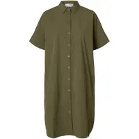 SELECTED WOMEN Robe-chemise 'SLFBLAIR' olive