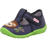 Superfit Pantoufle 'SPOTTY' beige / bleu foncé / marron / noir