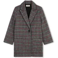Zadig & Voltaire Veste - Acrylique/Laine - Gris à Carreaux av. R - - 14 ans (164) - Veste de Mi-Saison