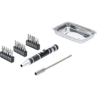 Bgs Jeu d'embouts de tournevis de précision | avec coque de maintien magnétique | 21 pcs.