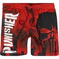 The Punisher Short de bain Marvel de - Skull - Red Desaster - L - pour Homme - multicolore - Taille L