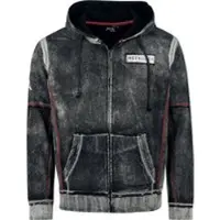 Metallica Sweat-shirt zippé à capuche de - EMP Signature Collection - S - L - pour Homme - gris foncé - Taille M