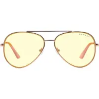 Gunnar Lunettes d'ordinateur Maverick - Verre ambre, or rose