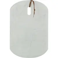 J-Line Planche rectangle marbre blanc small