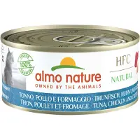 Almo Nature HFC Natural au thon, poulet et fromage pâtée pour chat (150 g)