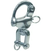 BREG A4 Swivel Shackle Carabiner Argenté 128 mm