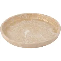 J-Line Plate flowerpot terra rose gold