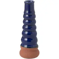 J-Line Vase leo bouees porcelaine bleu/terra