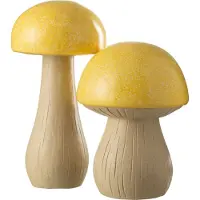 J-Line Set 2 champignon exterieur mgo jaune