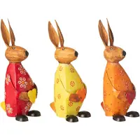 J-Line Lapin tenant coeur fer mix small assortiment de 3
