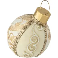 J-Line Boule décorative motifs polyfoam/textile or small