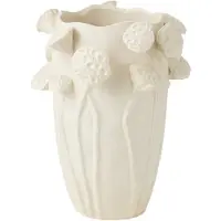 J-Line Vase botanica lotus argile beige small