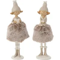 J-Line Ange coeur+etoile fourrure mix large assortiment de 2