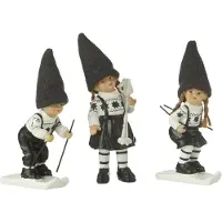 J-Line Enfants ski resin noir/blanc small assortiment de 3