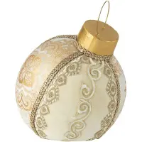 J-Line Boule décorative motifs polyfoam/textile or medium
