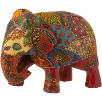 J-Line Elephant Dehli Mango Wood Mix Large