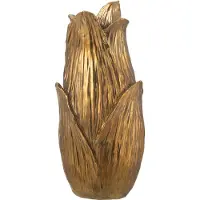 J-Line Vase nebu petales poly or small