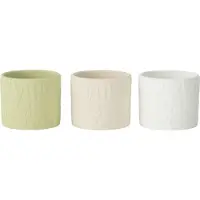 J-Line Cachepot aloha terracotta mix small assortiment de 3