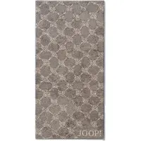 JOOP! Serviette 'Cornflower' camel / gris fumé