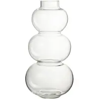 J-Line Vase boule verre transparent l