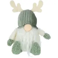 J-Line Lutin bois de cerf textile vert/beige small