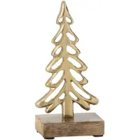 J-Line Arbre sur pied aluminium/bois or small