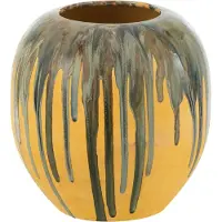 J-Line Cachepot peinture ligne ceramique mix s