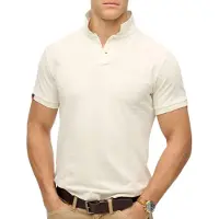 Superdry Homme Coton Polo Vintage Destroy, Blanc, Taille: L