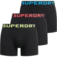 Superdry M3110452b Boxers 3 Units Noir S Homme