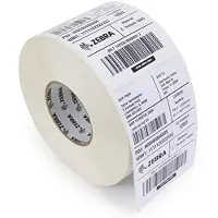 Zebra 880154-025 - (51 mm x 25 mm) 10 rouleaux - Noir sur blanc - Étiquette