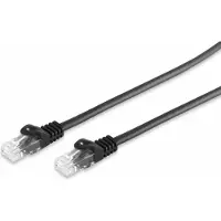 S-Conn S/CONN maximum connectivity Câble réseau RJ45 Câble patch U/UTP avec câble brut Cat.7 noir 0,25m (08-35005)