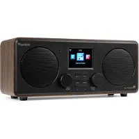 Audizio Radio Internet (DAB+ DAB, FM, Radio Internet, Bluetooth, WiFi), Radio, Noir, Marron