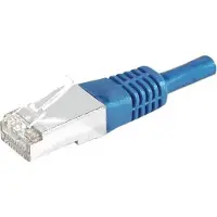 Dymo DEXLAN Cordon patch RJ45 SSTP CAT 6a bleu - 2 m