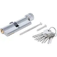 BGS-technic Cylindre de porte de sécurité | avec bouton rotatif | 45/45 | 90 mm