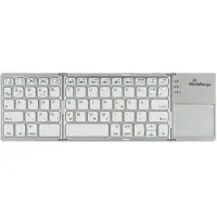 MediaRange MROS133 Clavier sans fil - pliable, argenté