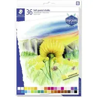 Staedtler 2430 Craie pastel douce Étui de 36 pièces, assorti (36x)