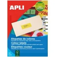 Agipa Étiquettes d'adresse, 70 x 35 mm, orange fluo