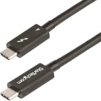StarTech.com .com Câble Thunderbolt 4 de 50cm - 40Gbps - 100W Power Delivery - Vidéo 4K/8K - Cordon Thunderbolt par Intel - Compatible avec USB 4/Thunderbolt 3/USB 3.2/USB Type-C/DisplayPort