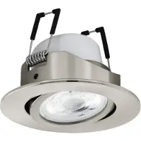 Eglo Connect lampe encastrée Saliceto-Z nickel mat Ø 8,8 cm dimmable RGB
