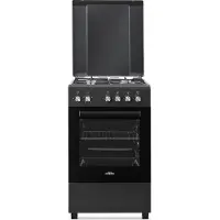 Everglades Evck5010 Cuisinière À Gaz Et Électrique Noir 50cm