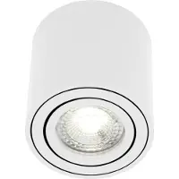 Nordlux Spot inclinable Sabonis, Variante : Ø 80 x 85 mm, GU10, blanc